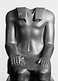 Seated Statue of King Senwosret I, Greywacke